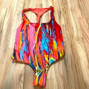 Gypsea multicolor bathing suit in size large